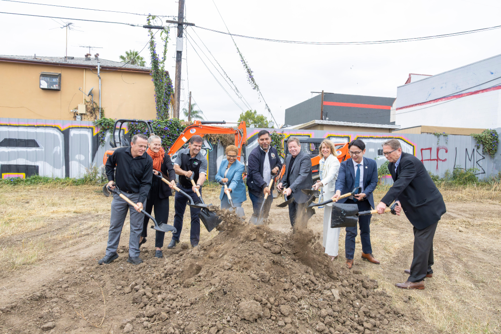 Mayor Bass Breaks Ground on New East Hollywood Tiny Home Village Providing 50+ Interim Housing Units