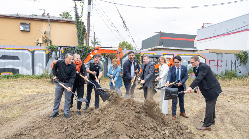 Mayor Bass Breaks Ground on New East Hollywood Tiny Home Village Providing 50+ Interim Housing Units
